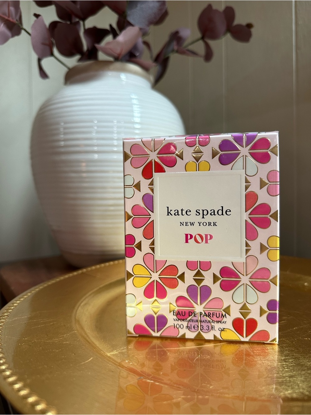 kate spade POP Pink Multicolor Floral Box